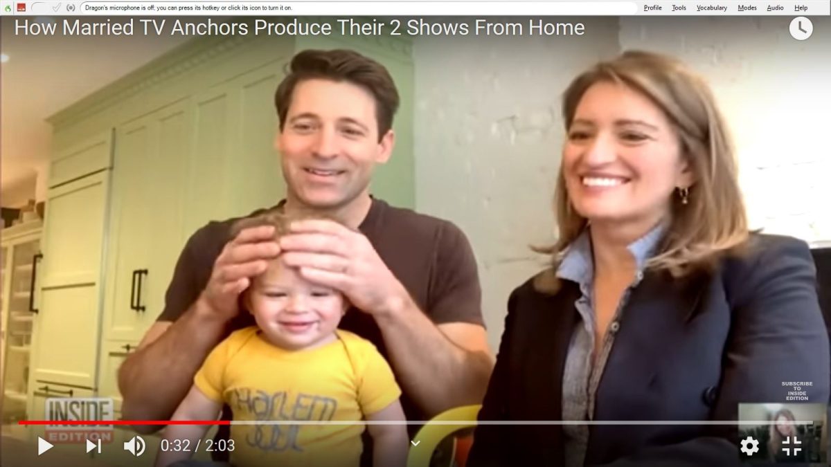 Tony Dokoupil supports his wife, MSNBC anchor Katy Tur, as she chooses